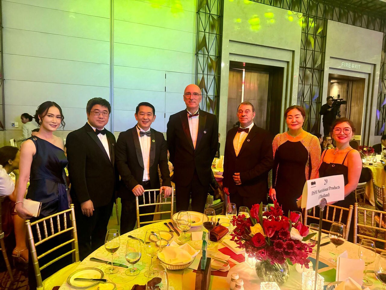 The dsm-firmenich team with the Dutch Ambassador to Thailand H.E. Mr. Remco van Wijngaarden
