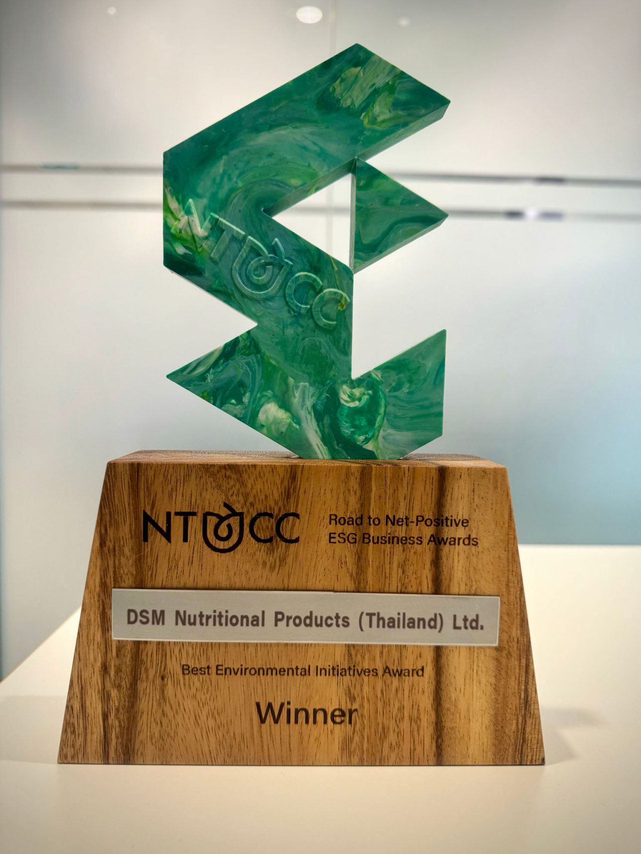 The NTCC “Best Environmental Initiatives Award”